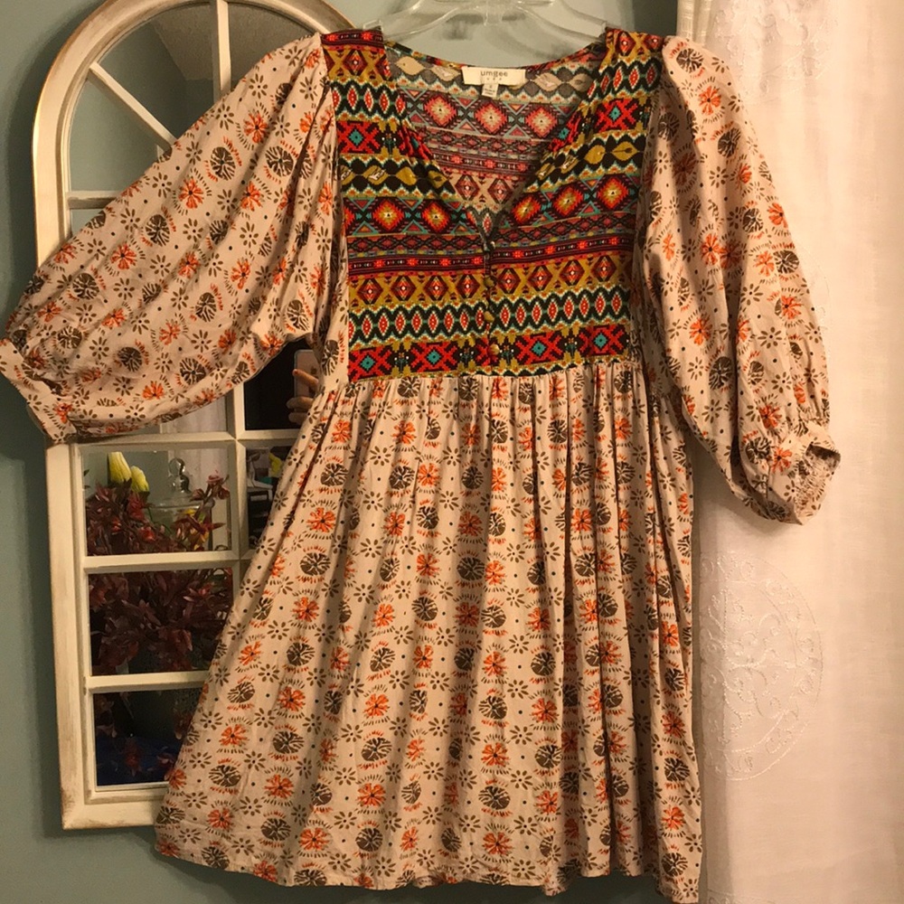 DRESS BOHO TUNIC CHIC  🍁✨